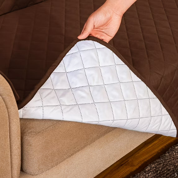 Reversible Quilted Sofa Cover