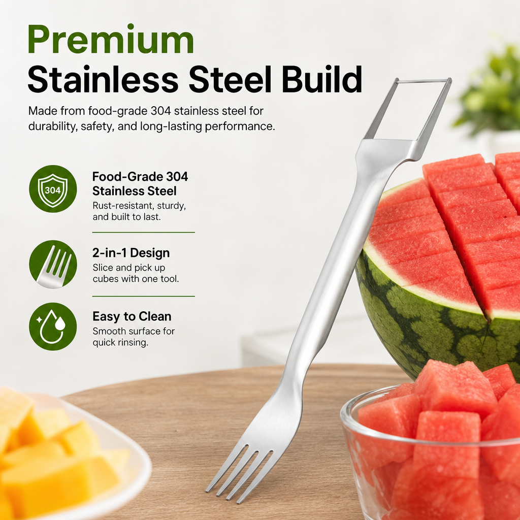2-in-1 Watermelon Cutter and Fork