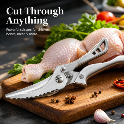 Stainless Steel Kitchen Scissor Powerful Chicken Bone Scissors