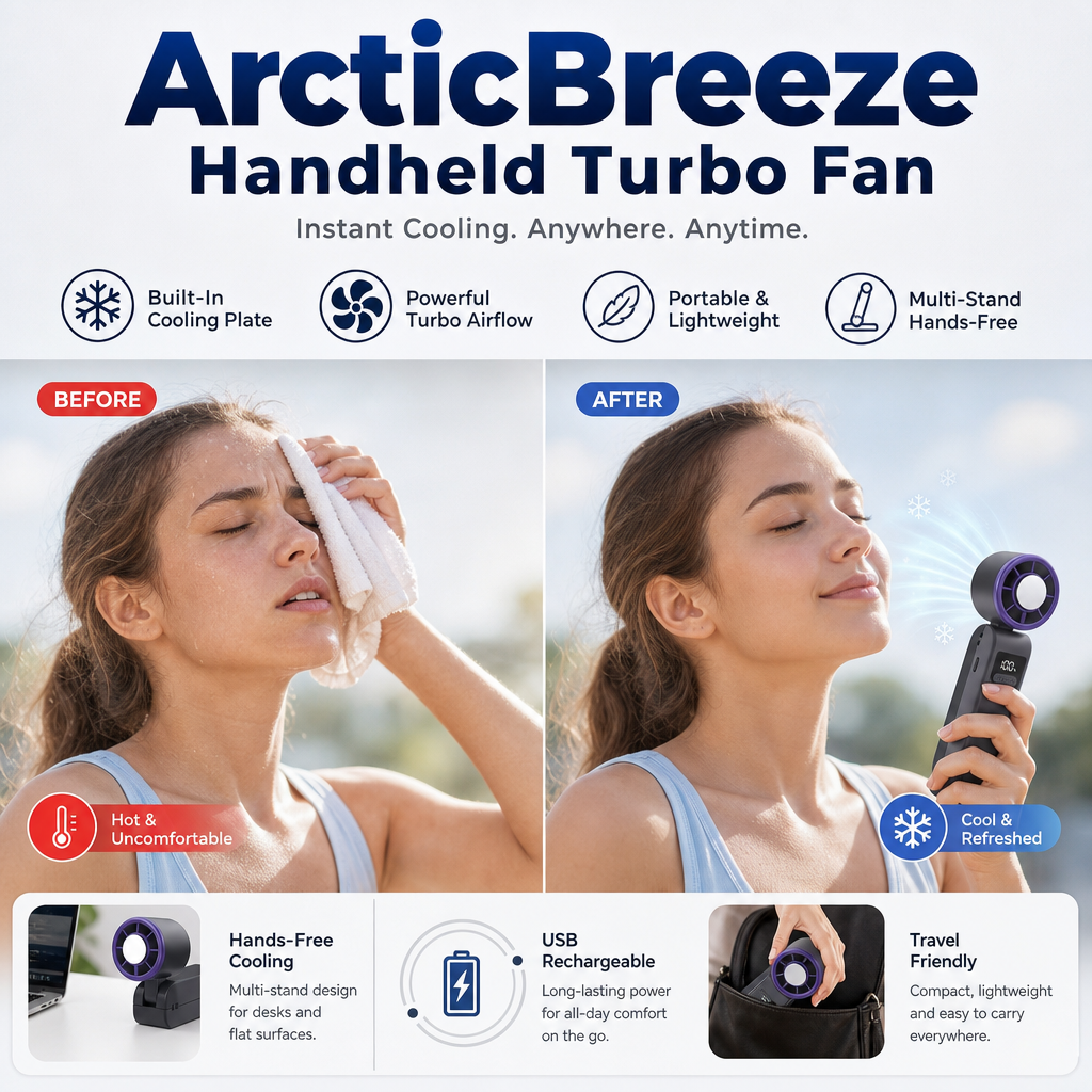 ArcticBreeze Handheld Turbo Fan