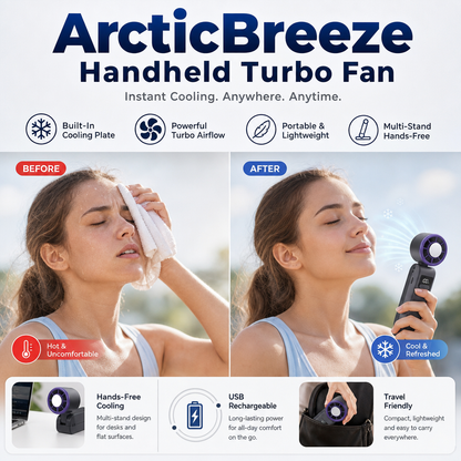 ArcticBreeze Handheld Turbo Fan
