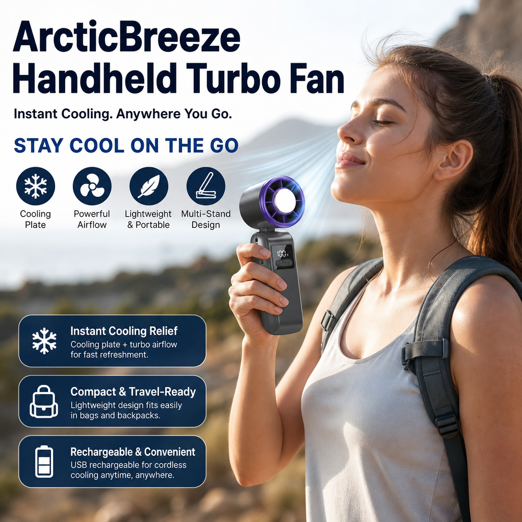 ArcticBreeze Handheld Turbo Fan