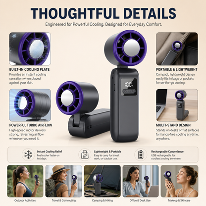 ArcticBreeze Handheld Turbo Fan