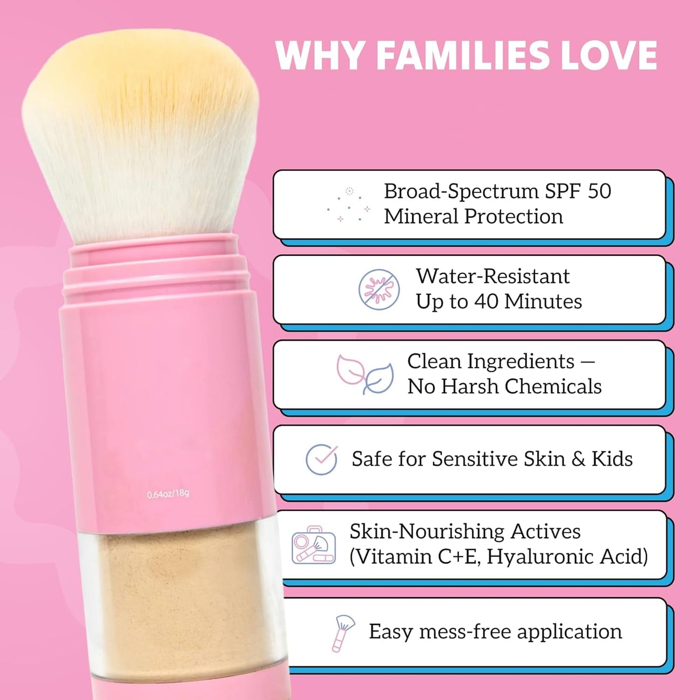 SPF 50 Mineral Sunscreen Powder