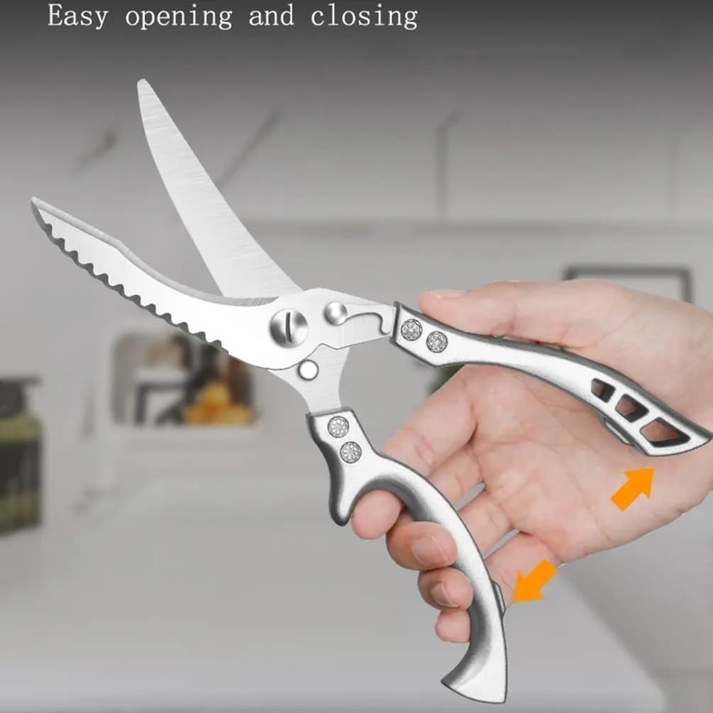 Stainless Steel Kitchen Scissor Powerful Chicken Bone Scissors