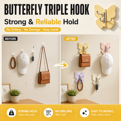 Butterfly Triple Hook