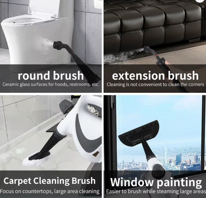 Pressurized Handheld Steam Cleaner for Home - Portable Multi-purpose High Pressure Deep Multi-surface Cleaning Steamer Machine