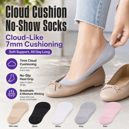 Cloud Cushion No-Show Socks