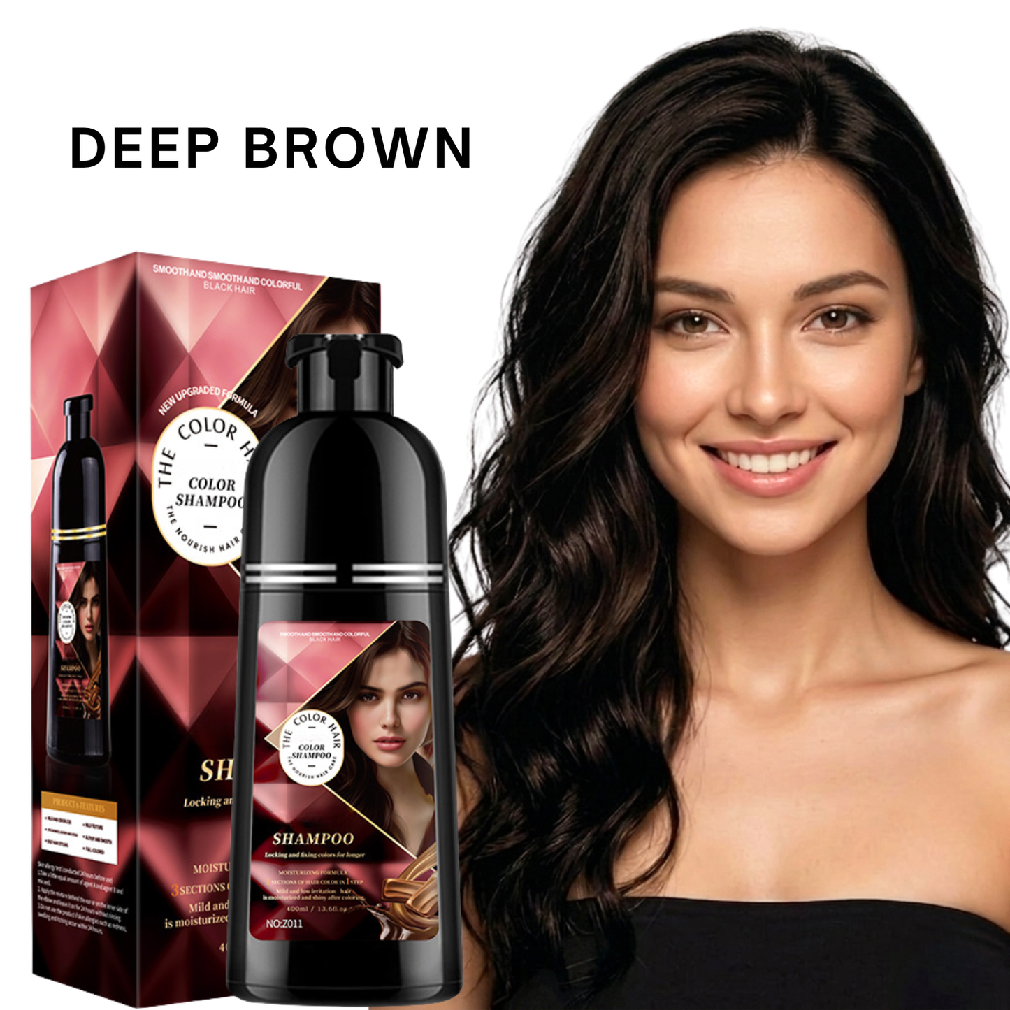Hair Color Shampoo – 3-in-1 Quick Hair Dye with Plant Extracts