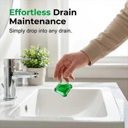 Drain Deodorizer Pods – Bio-Enzyme Formula, Instant Fresh Scent & No Harsh Chemicals