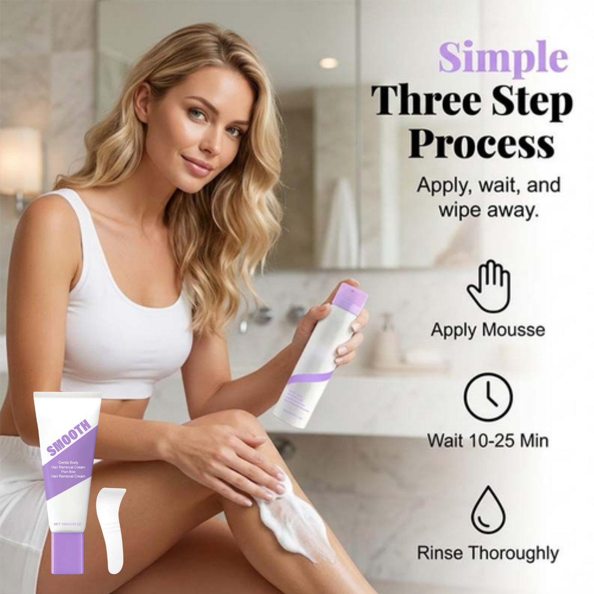 Hair Removal Cream for Sensitive Skin | Suitable for Men & Women