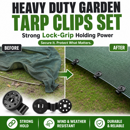 Heavy Duty Garden Tarp Clips Set (20 PCS)