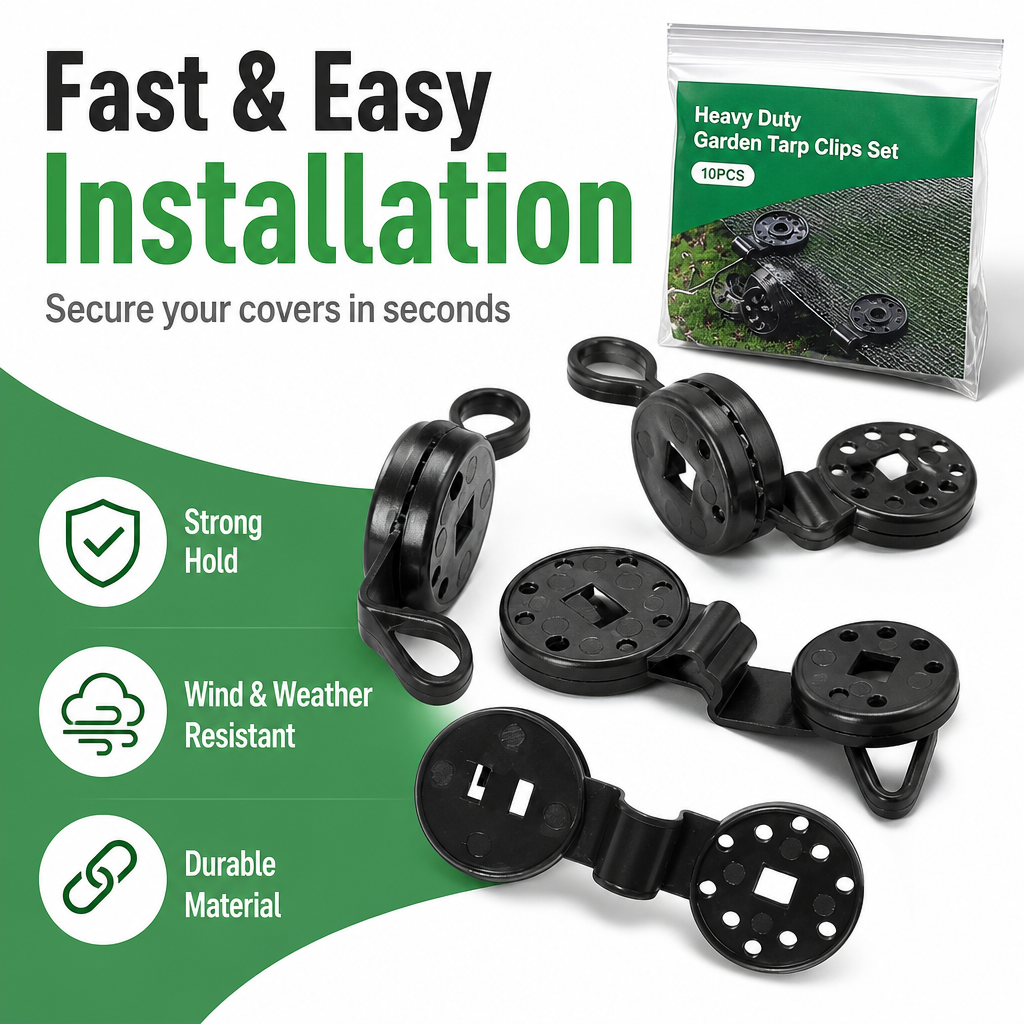 Heavy Duty Garden Tarp Clips Set (20 PCS)