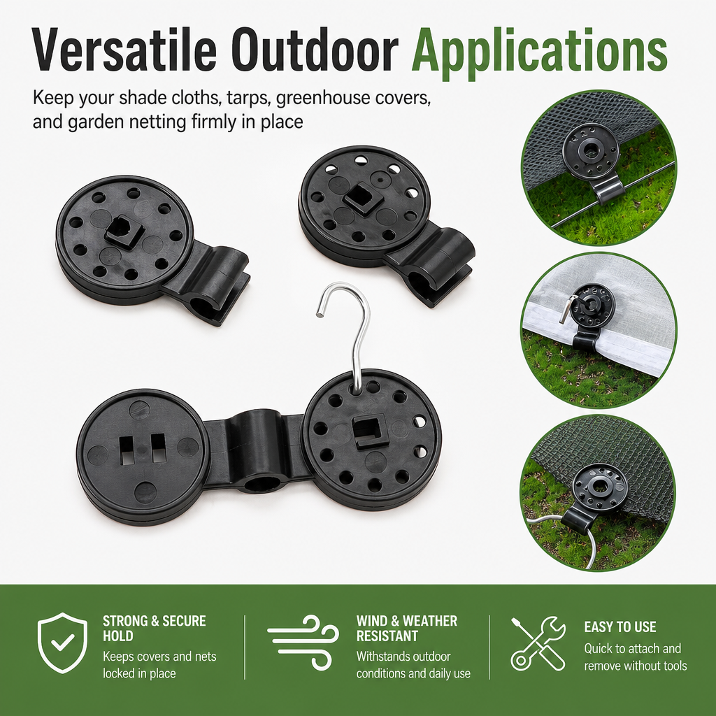 Heavy Duty Garden Tarp Clips Set (20 PCS)