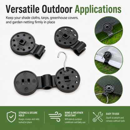 Heavy Duty Garden Tarp Clips Set (20 PCS)