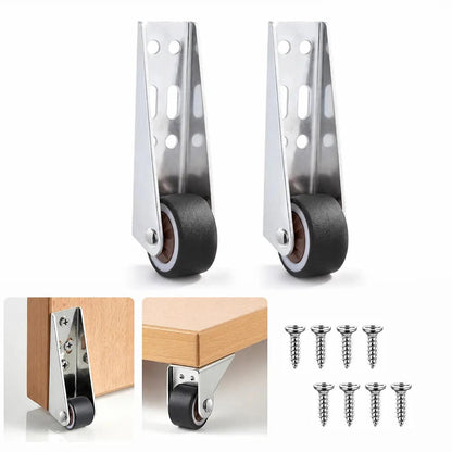 2 PCS Heavy Duty Sliding Door Bottom Guide Roller Wheels