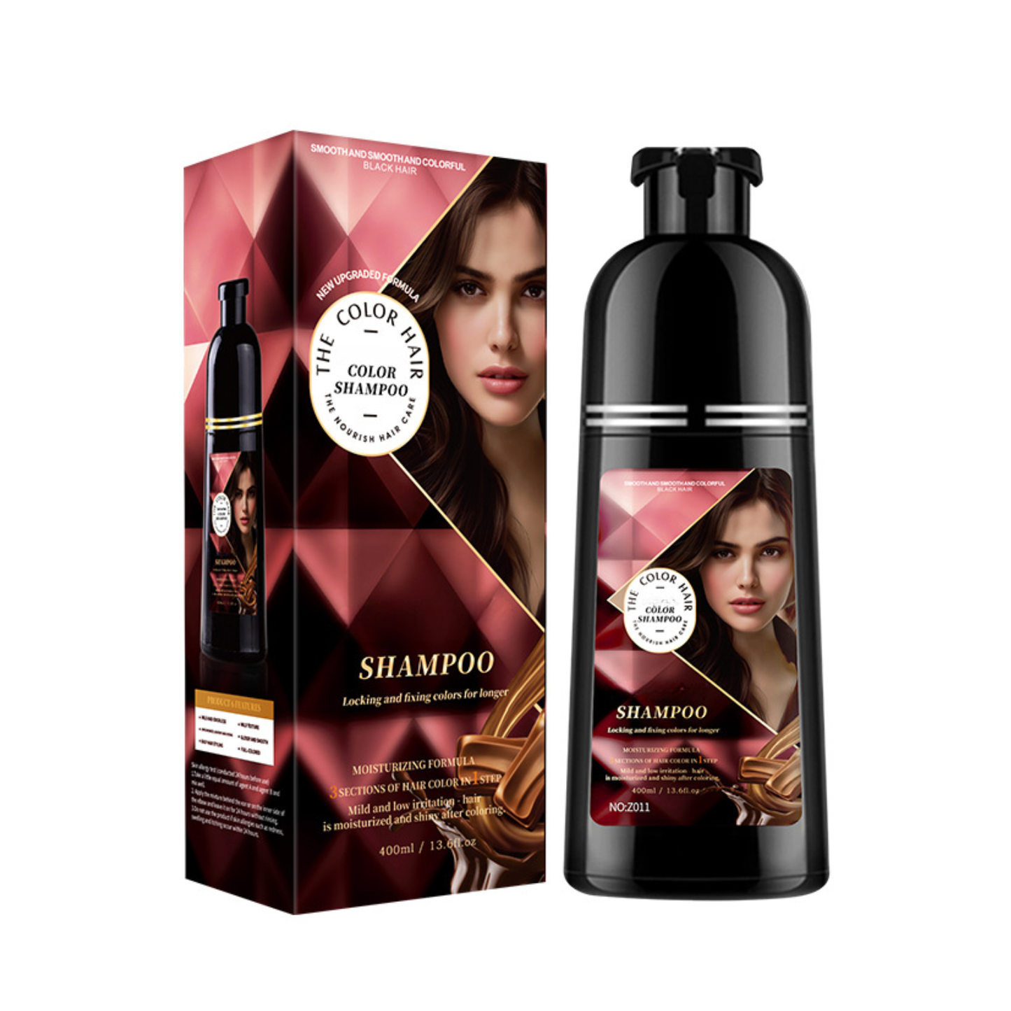 Hair Color Shampoo – 3-in-1 Quick Hair Dye with Plant Extracts