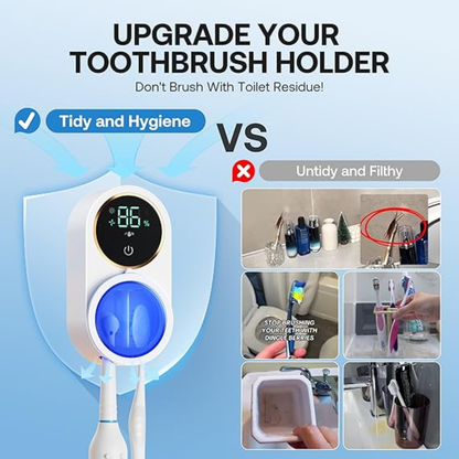 Next-Gen Smart UV Dual-Disinfection Toothbrush Sterilizer