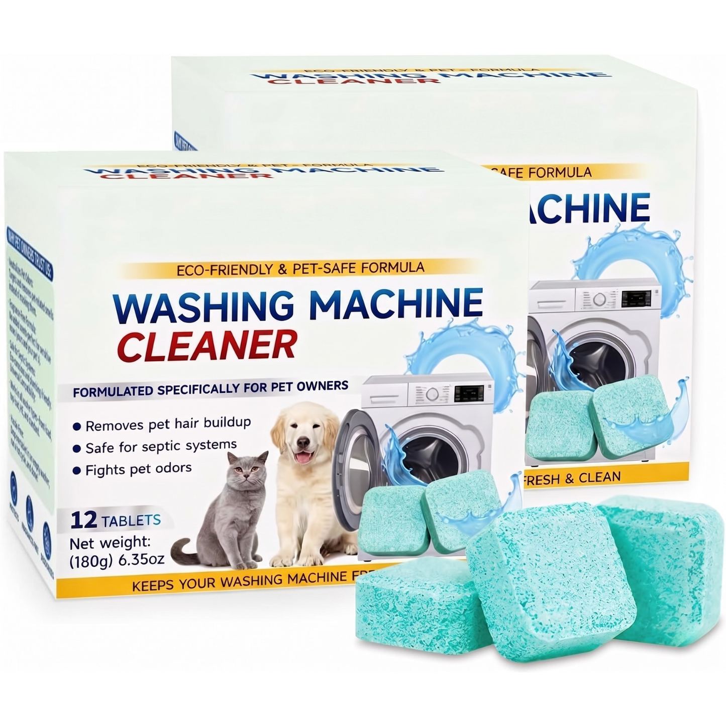 Washing Machine Cleaner Tablets 12-Pack