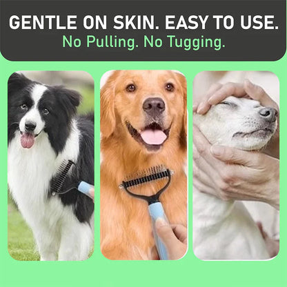 Dual-Sided Pet Grooming Comb for Dogs & Cats Pro