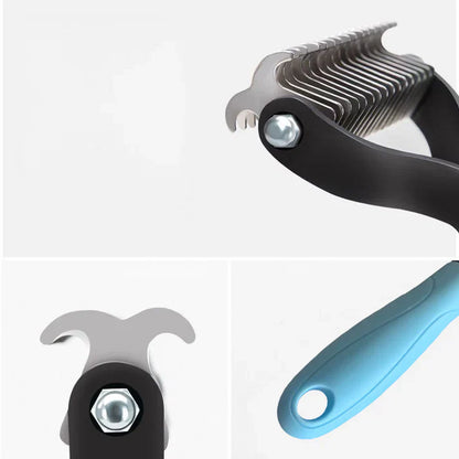 Dual-Sided Pet Grooming Comb for Dogs & Cats Pro