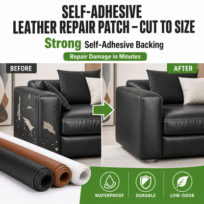 Self-Adhesive Leather Repair Patch — Cut to Size