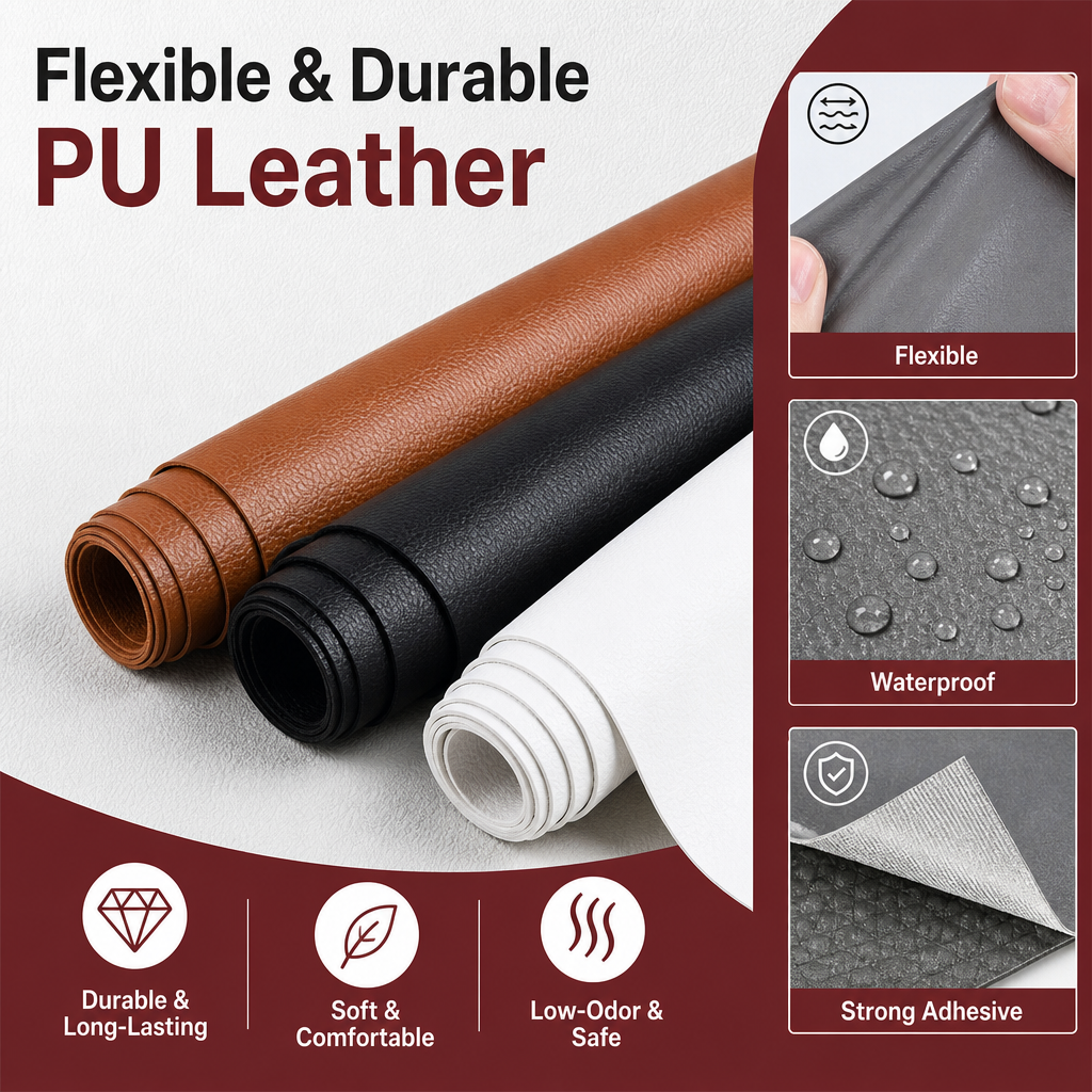 Self-Adhesive Leather Repair Patch — Cut to Size