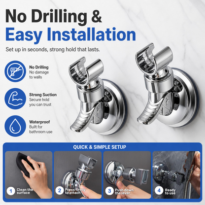 Adjustable Shower Head Holders (2 PCS)