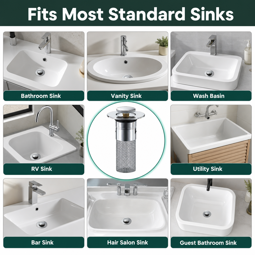 Sink Stopper Hair Catcher Sink Drain Strainer