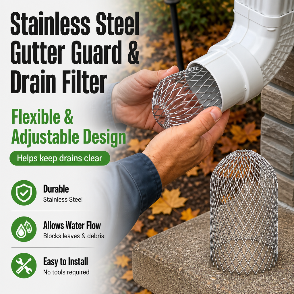 Stainless Steel Gutter Guard & Drain Filter