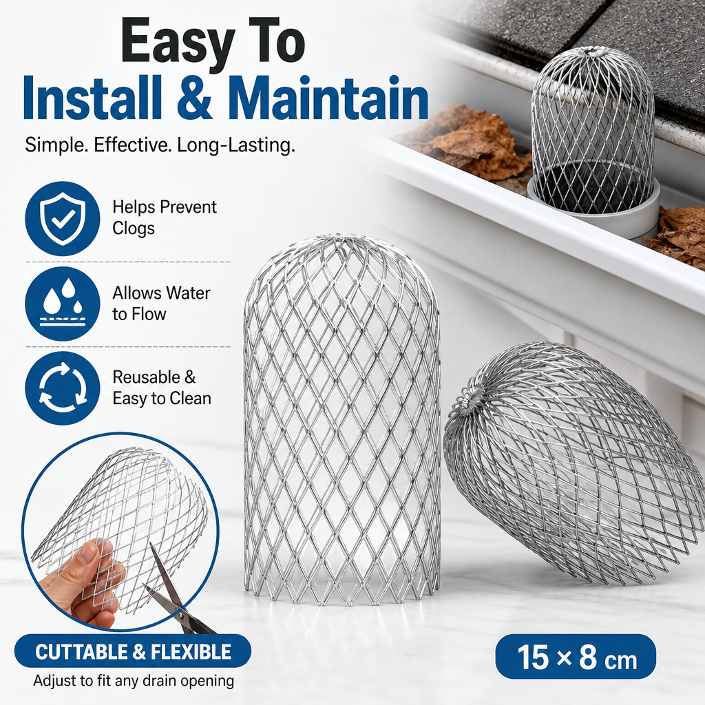 Stainless Steel Gutter Guard & Drain Filter