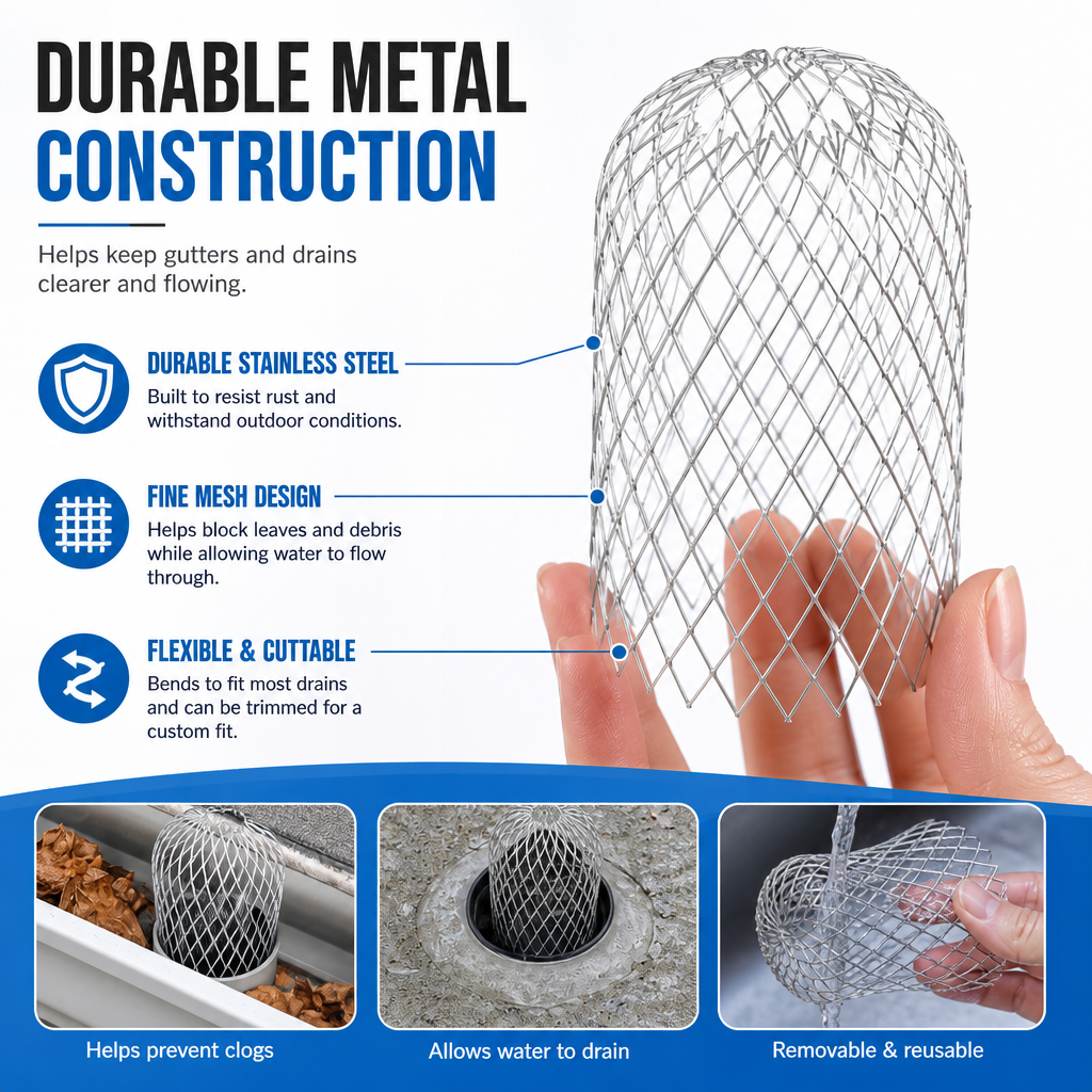 Stainless Steel Gutter Guard & Drain Filter