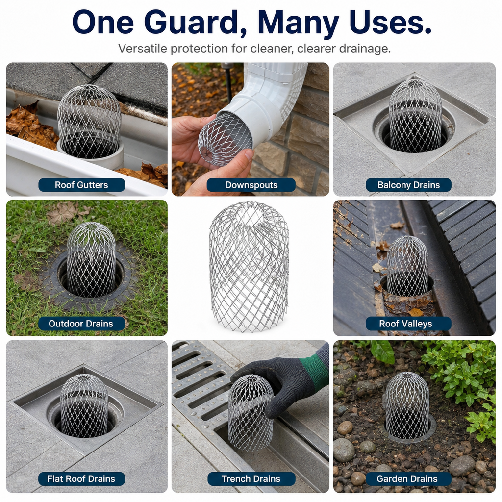 Stainless Steel Gutter Guard & Drain Filter