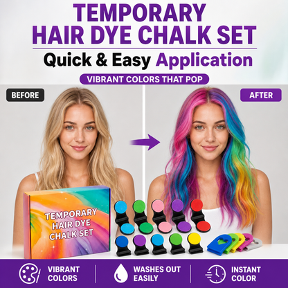 Temporary Hair Dye Chalk Set