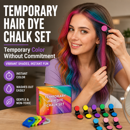 Temporary Hair Dye Chalk Set