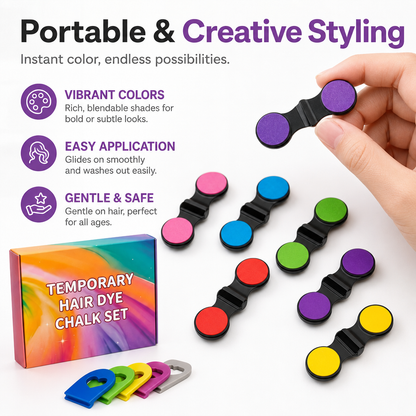Temporary Hair Dye Chalk Set