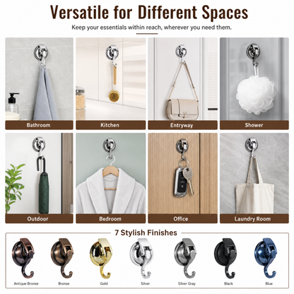 Heavy Duty Vacuum Shower Hooks