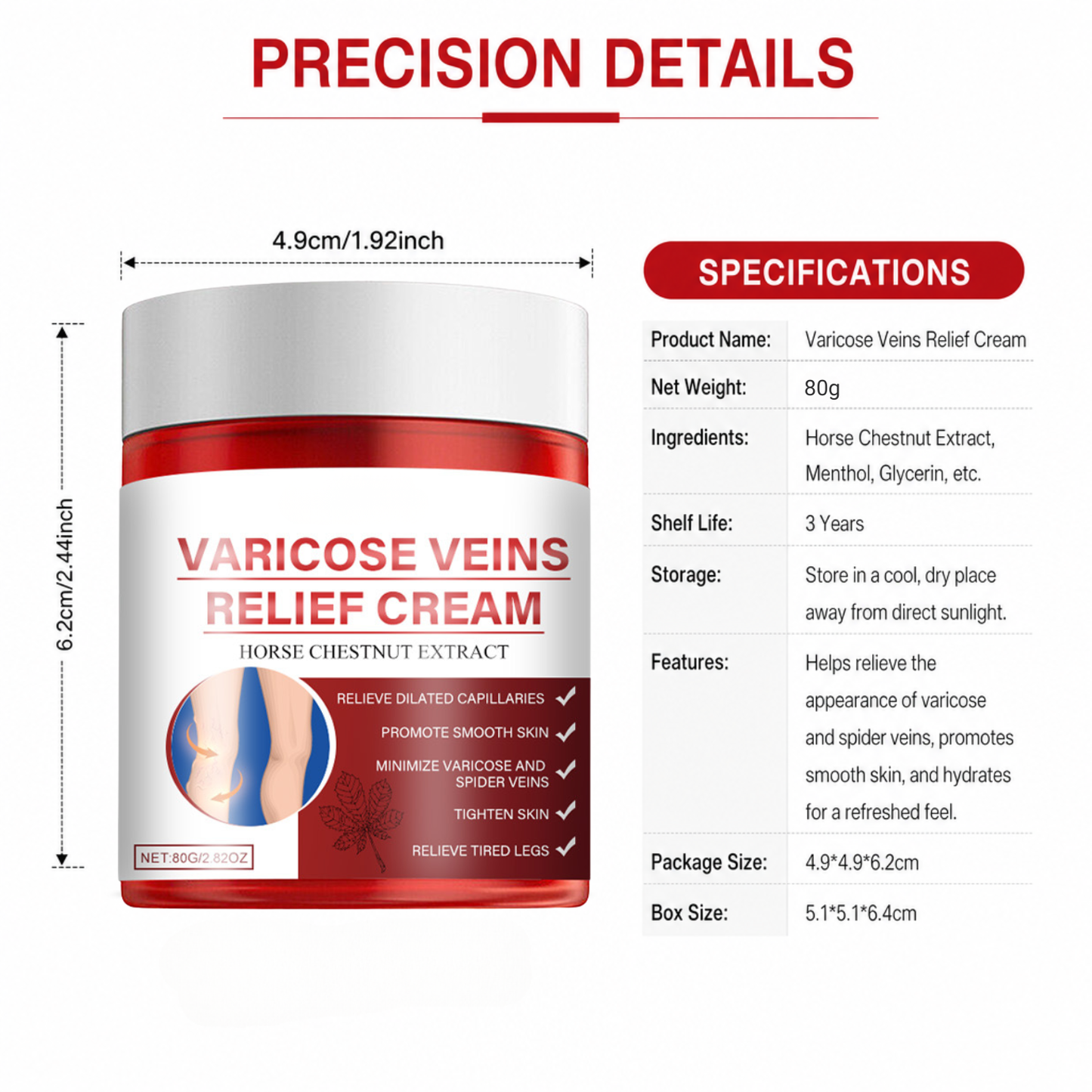 Varicose Veins Cream for Legs