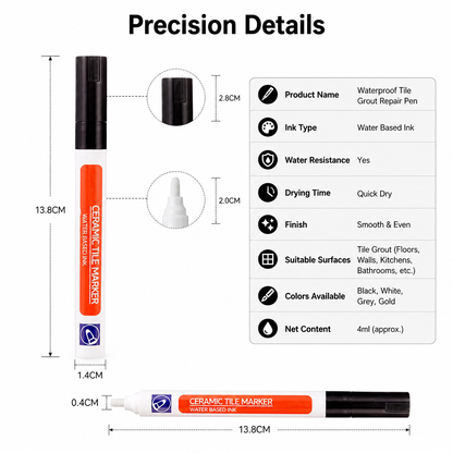 Waterproof Tile Grout Repair Pen