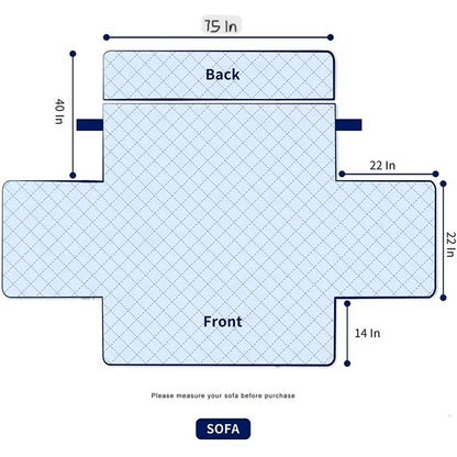 Reversible Quilted Sofa Cover