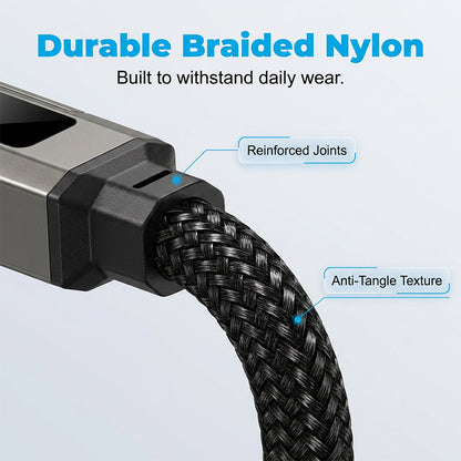 4-in-1 Digital Display Keychain Charging Cable pro